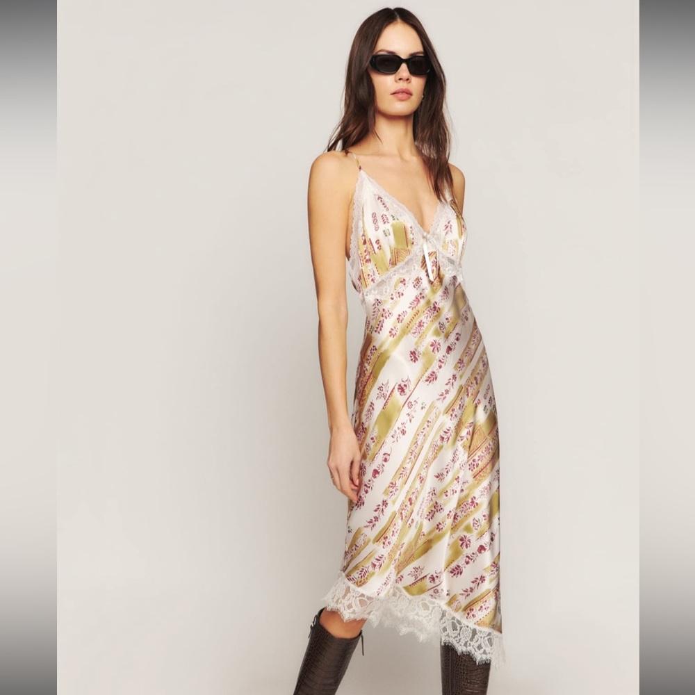 Reformation Milania Silk dress - size 0